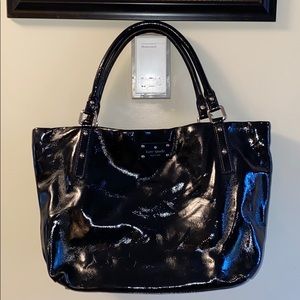 Kate spade tote black patent leather